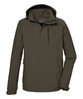 Killtec Übergangsjacke/Funktionsjacke KOS 52 mit Kapuze (wassericht, winddicht) dunkelolive Herren