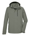 Killtec transitional jacket/function jacket KOS 52 with hood (waterproof, windproof) olive men's