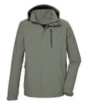 Killtec transitional jacket/function jacket KOS 52 with hood (waterproof, windproof) olive men's