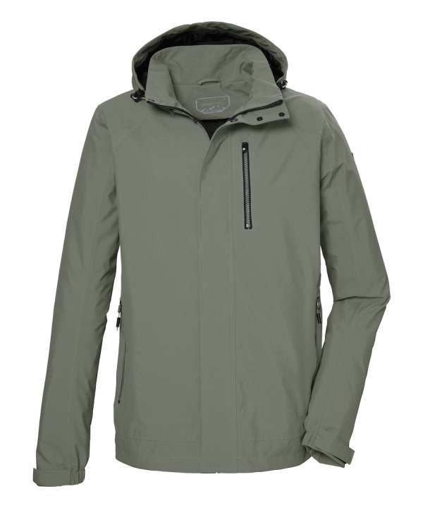 Killtec transitional jacket/function jacket KOS 52 with hood (waterproof, windproof) olive men's