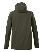 Killtec Functional Jacket KOS 87 with detachable hood (waterproof, windproof) dark olive green Men