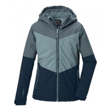 Killtec Funktionsjacke KOW 156 (mit Kapuze, winddicht, wasserdicht) dunkelblau/hellblau Mädchen