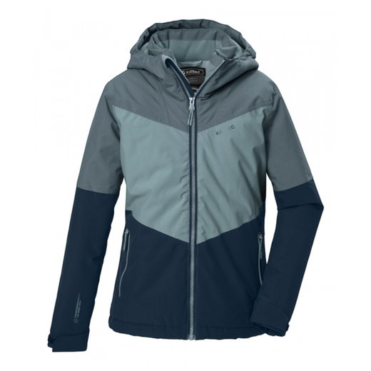 Killtec Funktionsjacke KOW 156 (mit Kapuze, winddicht, wasserdicht) dunkelblau/hellblau Mädchen