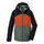 Killtec Funktionsjacke KOW 172 (mit Kapuze, winddicht, wasserdicht) schwarz/grün Jungen