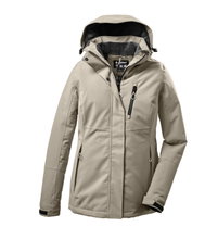 Killtec Winter Jacket KOW 140 with Hood (waterproof and windproof) light taupe ladies