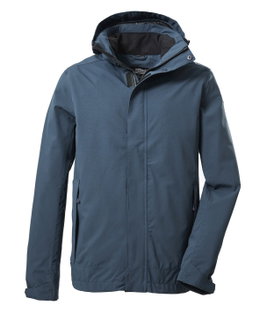 Killtec Funktionsjacke KOS 87 mit abzippbarer Kapuze (wasserdicht, winddicht) stahlblau Herren