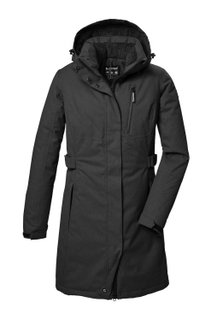 Killtec Winter-Funktionsparka KOW 303 Parka mit Kapuze (atmungsaktiv, winddicht) anthrazitgrau Damen