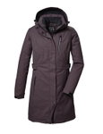 Killtec Winter Functional Parka KOW 303 Parka with Hood (breathable, windproof) mauve violet ladies
