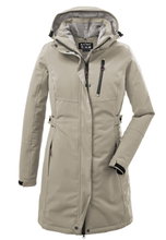 Killtec Wintermantel mit abzippbarer Kapuze (wasser- und winddicht, Parka) hell taupe Damen