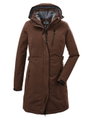 Killtec Wintermantel mit abzippbarer Kapuze (wasser- und winddicht, Parka) cappucino braun Damen