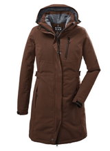 Killtec Wintermantel mit abzippbarer Kapuze (wasser- und winddicht, Parka) cappucino braun Damen