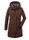 Killtec Wintermantel mit abzippbarer Kapuze (wasser- und winddicht, Parka) cappucino braun Damen