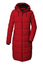 Killtec Winter Coat KOW 56 QLTD with Hood (breathable, windproof, water-repellent) red Ladies