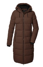 Killtec Winter Coat KOW 56 QLTD with Hood (breathable, windproof, water-repellent) cappuccino brown ladies
