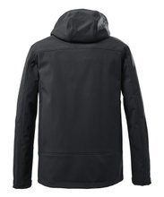 Killtec Softshelljacke mit abzippbarer Kapuze (Fleecefutter, wasserabweisend) 00200 schwarz Herren