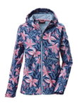 Killtec Softshelljacke KOS 154 (mit Kapuze, winddicht, wasserabweisend) sturmblau/pink Mädchen