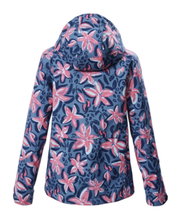 Killtec Softshelljacke KOS 154 (mit Kapuze, winddicht, wasserabweisend) sturmblau/pink Mädchen