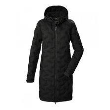 Killtec Winter-Steppparka mit Kapuze (winddicht) schwarz Damen