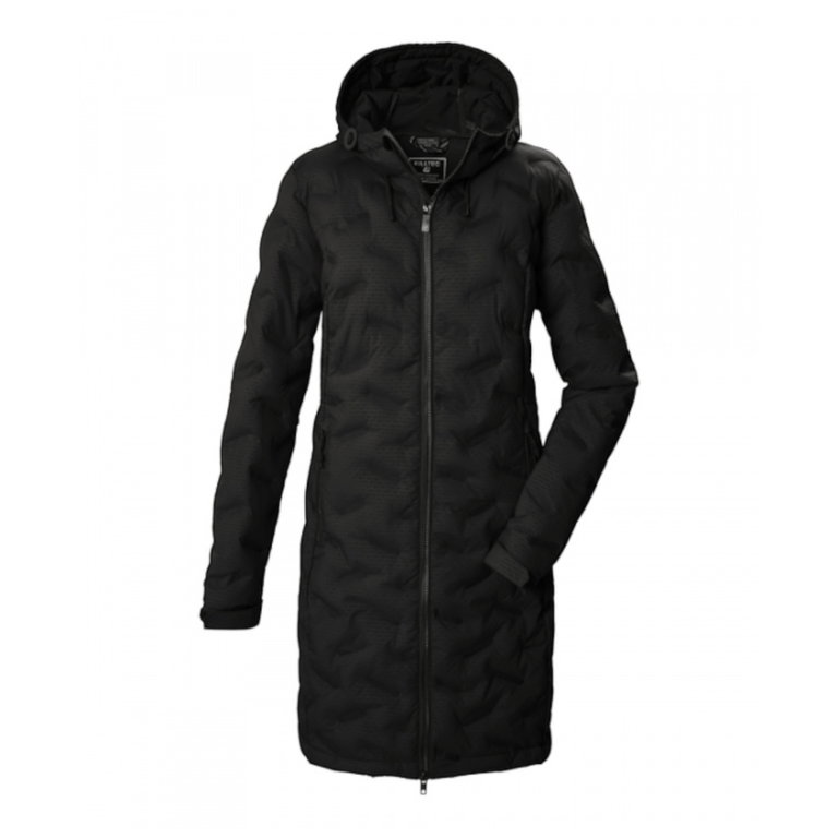 Killtec Winter-Steppparka mit Kapuze (winddicht) schwarz Damen