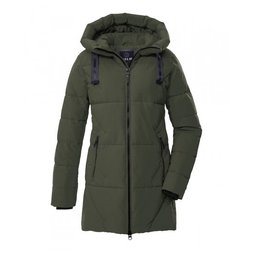 Killtec Winter-Steppparka GW 30 mit Kapuze (atmungsaktiv, winddicht) olivegrün Damen