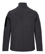 Killtec Knitted Fleece Jacket Kow 28 with Stand-up Collar (high wearing comfort) dark grey Men