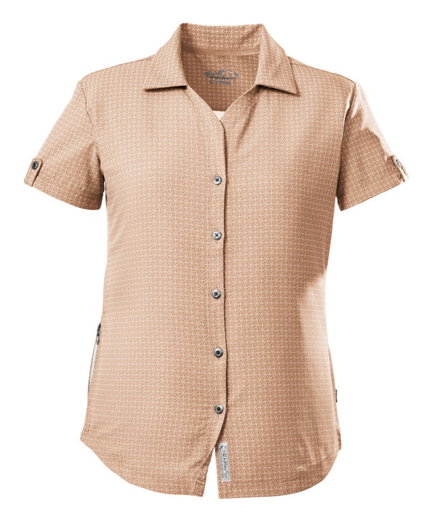 Killtec Wanderbluse Kurzarm KOS 77 (4-Wege-Stretch, schnelltrocknend) orange Damen