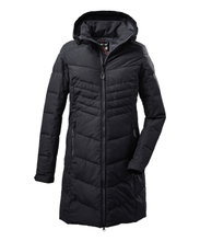 Killtec Winter-Daunenmantel mit abzippbarer Kapuze (Parka, wasser- und windabweisend) schwarz Damen