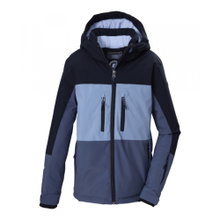 Killtec Winter-Skijacke KOW 174 mit Kapuze (Funktionsjacke, wasserdicht, Schneefang) dunkelblau/blau Jungen