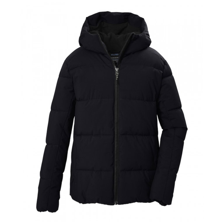 Killtec Winter Quilted Jacket KOW 146 with Hood (Windproof) Black Boys