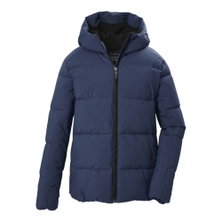 Killtec Winter Quilted Jacket KOW 146 with Hood (Windproof) Deep Blue Boys