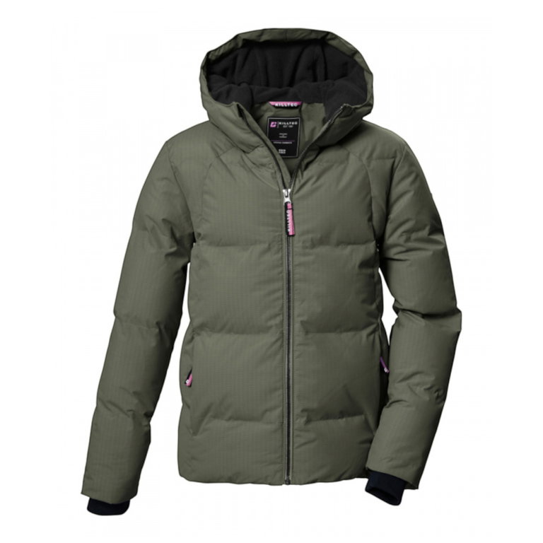 Killtec Winter-Steppjacke KOW 357 in Daunenoptik (mit Kapuze, winddicht) moosgrün Mädchen