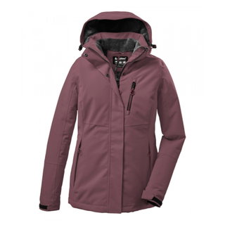 Killtec Winter Jacket KOW 140 with Hood (waterproof and windproof) dark pink ladies