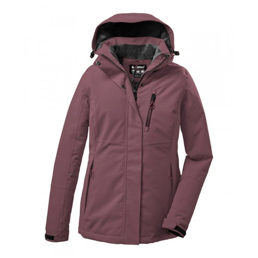 Killtec Winterjacke KOW 140 mit Kapuze (wasser- und winddicht) dunkelrose Damen