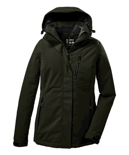 Killtec Winterjacke KOW 140 mit Kapuze (wasser- und winddicht) olivegrün Damen