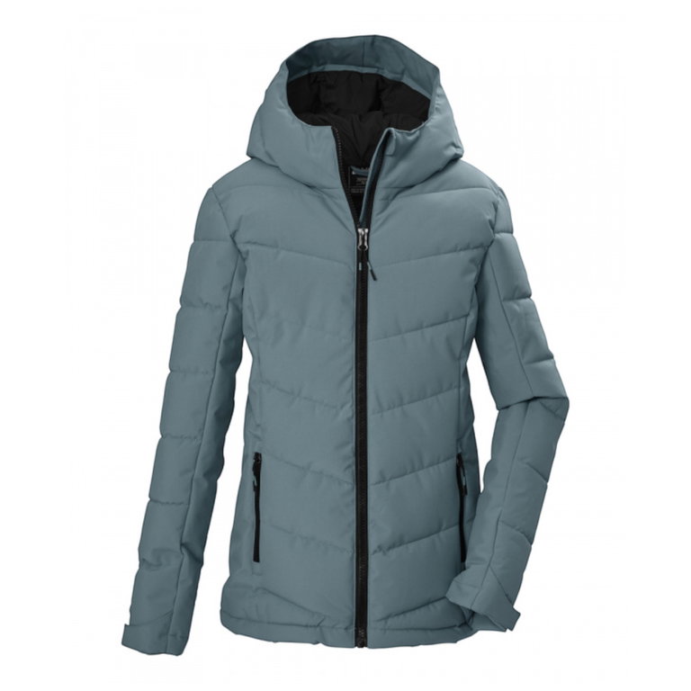 Killtec Winter Jacket KOW 220 in Down Look (windproof, warm) mineral green girls