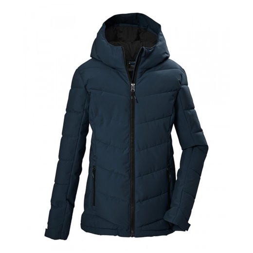 Killtec Winter Jacket KOW 220 in Down Look (windproof, warm) petrol for girls