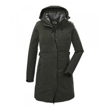Killtec Wintermantel mit abzippbarer Kapuze (wasser- und winddicht, Parka) salbeigrün Damen