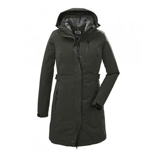 Killtec Wintermantel mit abzippbarer Kapuze (wasser- und winddicht, Parka) salbeigrün Damen