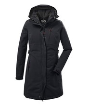 Killtec Wintermantel mit abzippbarer Kapuze (wasser- und winddicht, Parka) schwarz Damen