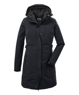Killtec Wintermantel mit abzippbarer Kapuze (wasser- und winddicht, Parka) schwarz Damen