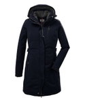 Killtec Wintermantel mit abzippbarer Kapuze (wasser- und winddicht, Parka) dunkelnavyblau Damen
