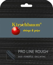 Kirschbaum Tennissaite Pro Line Rough (Haltbarkeit+Spin) schwarz 12m Set