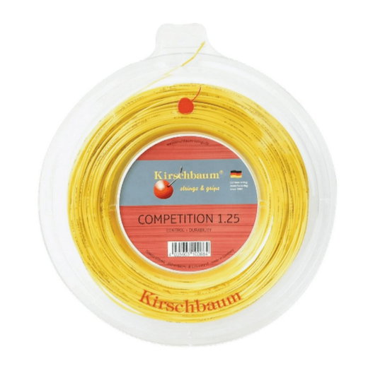 Kirschbaum Tennissaite Competition (Haltbarkeit+Kontrolle) gelb 200m Rolle