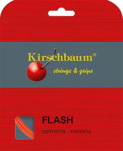 Kirschbaum Tennissaite Flash (Haltbarkeit+Power) orange 12m Set