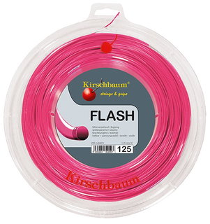 Kirschbaum Tennis String Flash (Durability+Power) pink 200m Roll