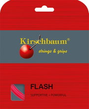 Kirschbaum Sznur tenisowy Flash (Trwałość+Moc) różowy 12m Zestaw