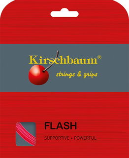 Kirschbaum Tennis String Flash (Durability+Power) pink 12m Set
