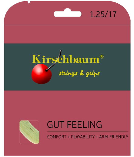 Kirschbaum Tennissaite Gut Feeling (Armschonung+Touch) natur 12m Set