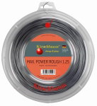 Kirschbaum Tennissaite Max Power Rough (Haltbarkeit+Spin) silber 200m Rolle