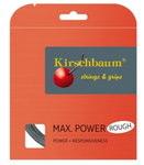 Kirschbaum Tennissaite Max Power Rough (Haltbarkeit+Spin) silber 12m Set
